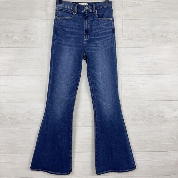 Abercrombie & Fitch Blue Flare Jeans - Picture 15 of 16